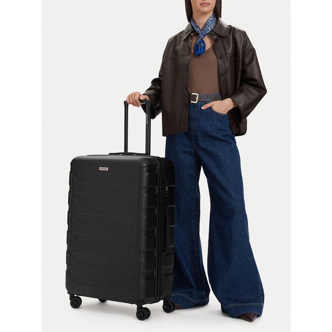 Walizka duża GINO ROSSI CEO-GIN-L-001-05-BLACK3 Czarny -