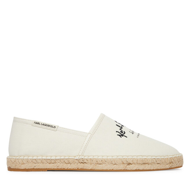 Espadryle KARL LAGERFELD Kamino KL70126 Kremowy - męskie