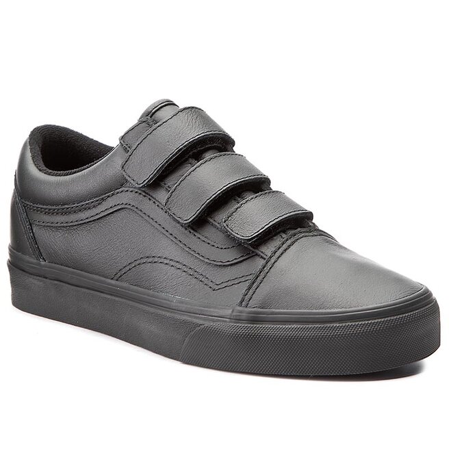 black leather van shoes