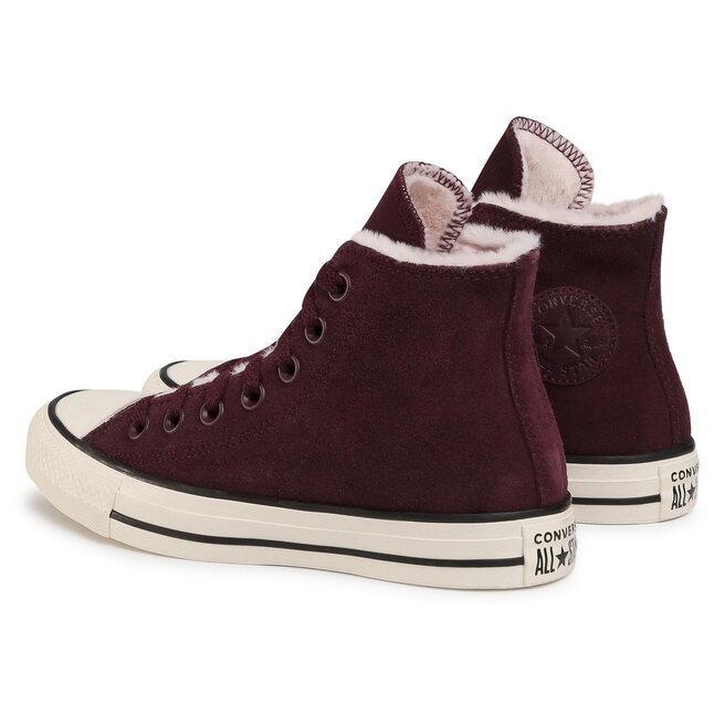 Sneakers Converse Ctas Hi 569398C Black Currant/Silt Red/Egret •  Www.chaussures.fr