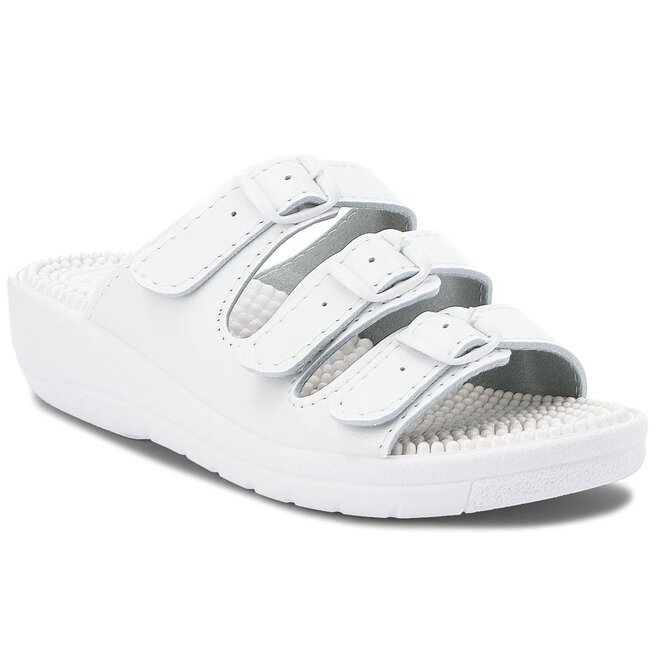 Ciabatte Da Casa Sanital Light 1368 - In Pelle Con Suola Gomma - Comode E Morbide - Modello Marina - Foto 5