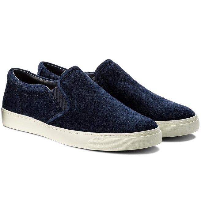 Clarks Teniszcipő Clarks Glove Puppet 261312634 Navy Suede