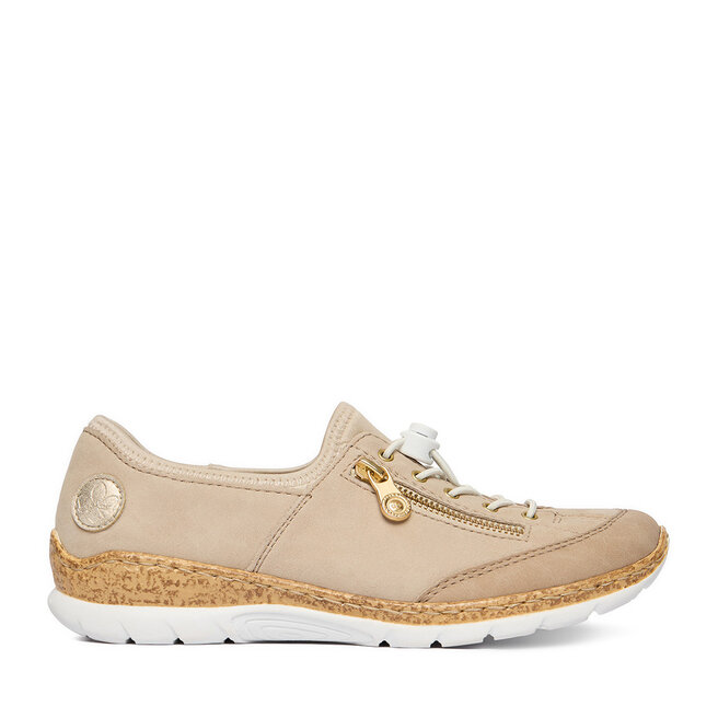 Sneakersy Rieker CEO-N42F1-60 Beżowy - kobiece