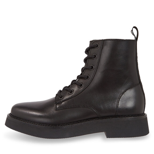 Lace up flat boot clearance