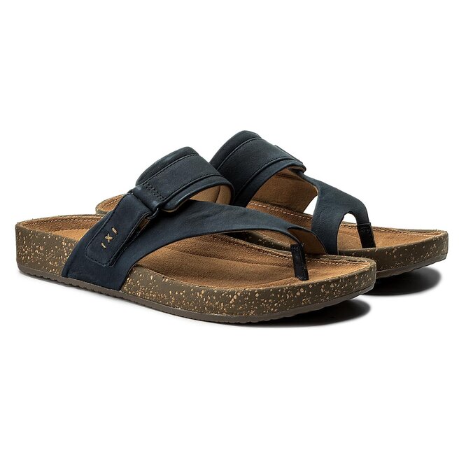 Tongs Clarks Rosilla Durham 261328004 Navy Nubuck chaussures