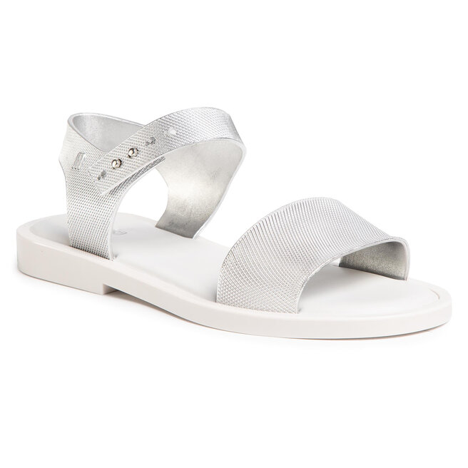 Sand ly Melissa Mar Sandal Chrome Ad 32639 White Silver 50554