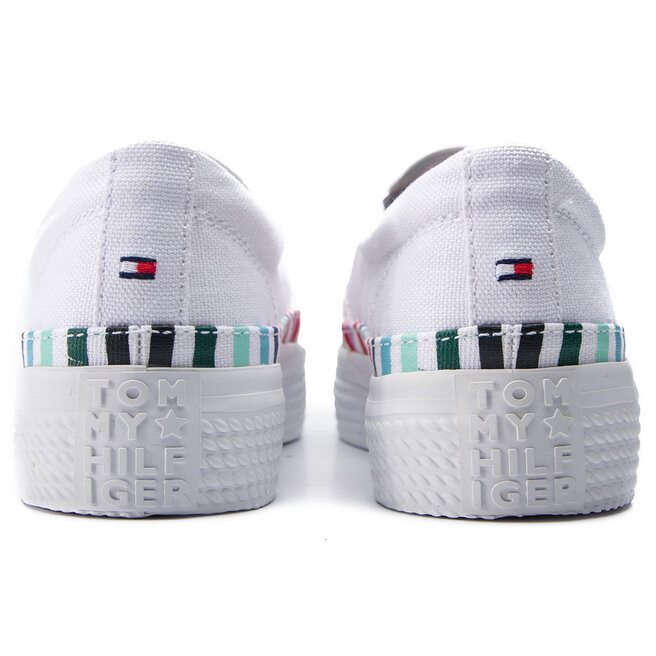 Tennis Tommy Hilfiger Slip On Rainbow Flatform Sneaker FW0FW04070