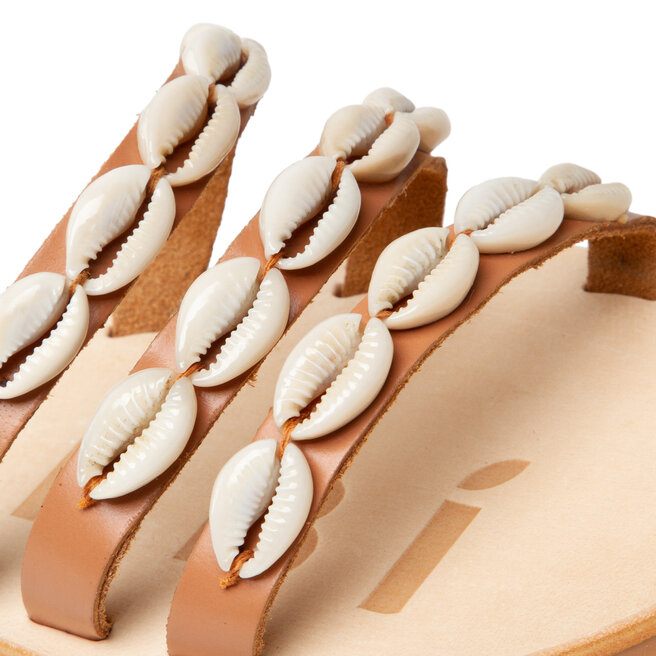 Manebi Παντόφλες Manebi Leather Sandals S 0.1 Y0 Natural