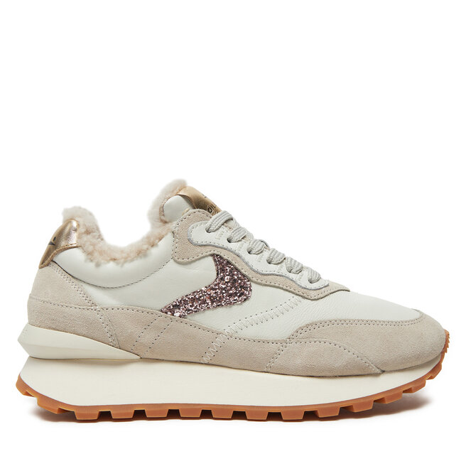 Sneakersy Voile Blanche Qwark Hype Fur Woman - Beżowy