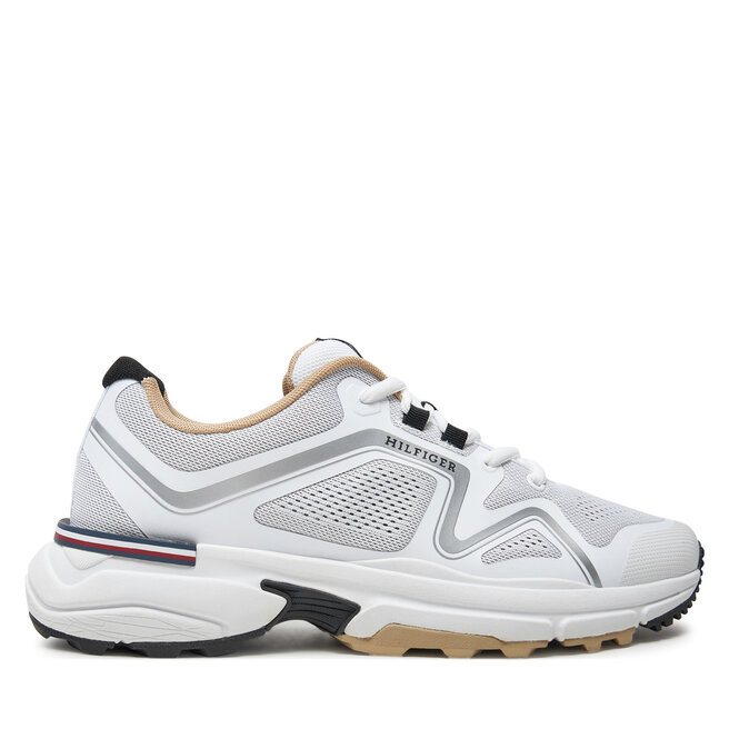 Sneakersy Tommy Hilfiger M Runner Tech Knit - Biały