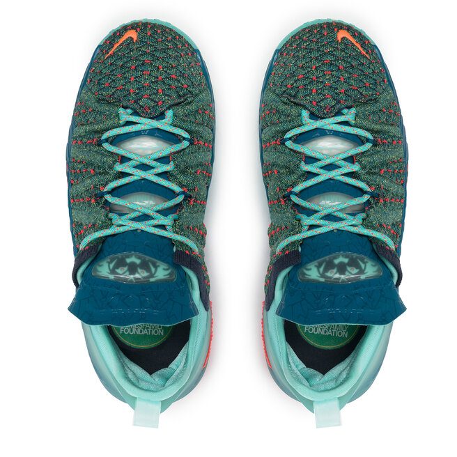 Nike Boty Nike Lebron XVIII (Gs) CW2760 300 Green Abyss/Hyper Crimson