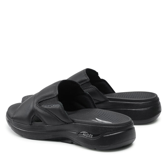 Skechers Șlapi Skechers Go Walk Arch Fit Sandal 229023/BBK Black