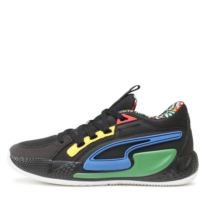 Puma Cipő Puma Court Rider Chaos 379137 01 Puma Black/Pele Yellow/Archive Green/Racing Blue/Puma White