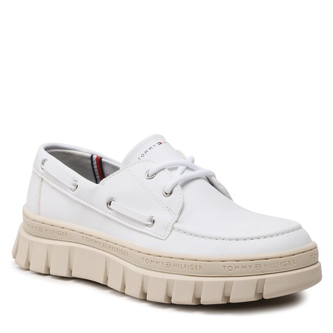 Tommy Hilfiger Polobotky Tommy Hilfiger Lace-Up Shoe T3X4-32896-1355 S White S