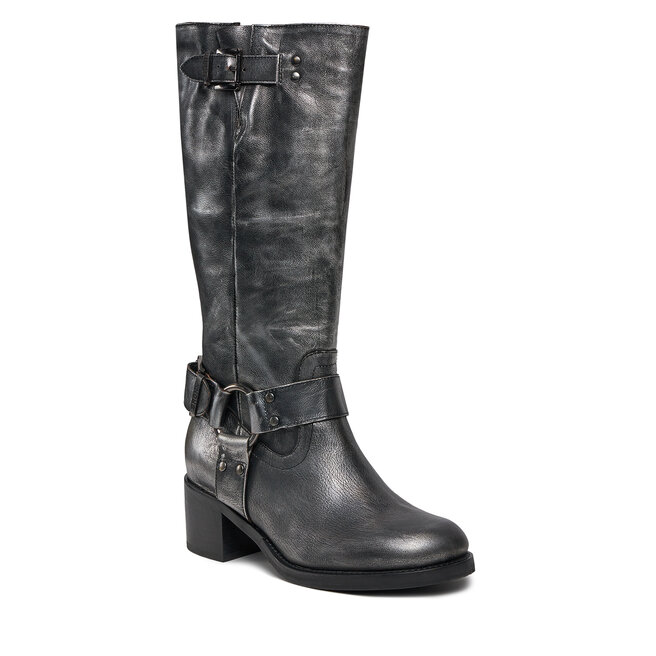 Stivali Bronx High boots 14291 M Gunmetal Black 1812 escarpe