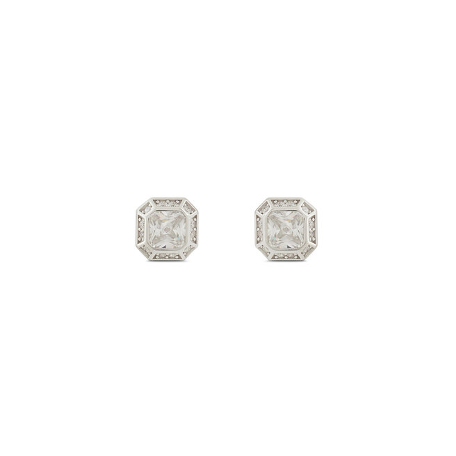 Kolczyki ICED STUFF Emerald Cut - złoto