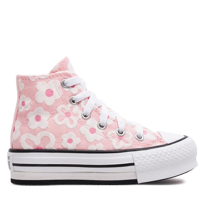 Converse Trampki Converse Chuck Taylor All Star Lift Platform Floral Embroidery A06325C Donut Glaze/Oops Pink/White