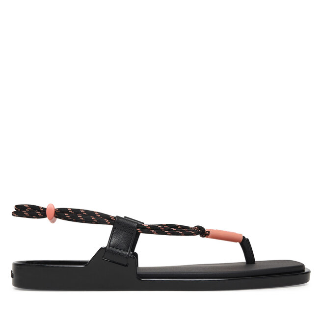 Sandały Calvin Klein Beach Sandal Rope Pu 2 HW0HW02967 Czarny - kobiece