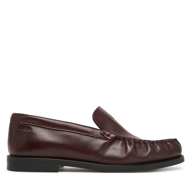 Mokasyny Calvin Klein Round Essential Loafer Lth HW0HW03195 Brązowy