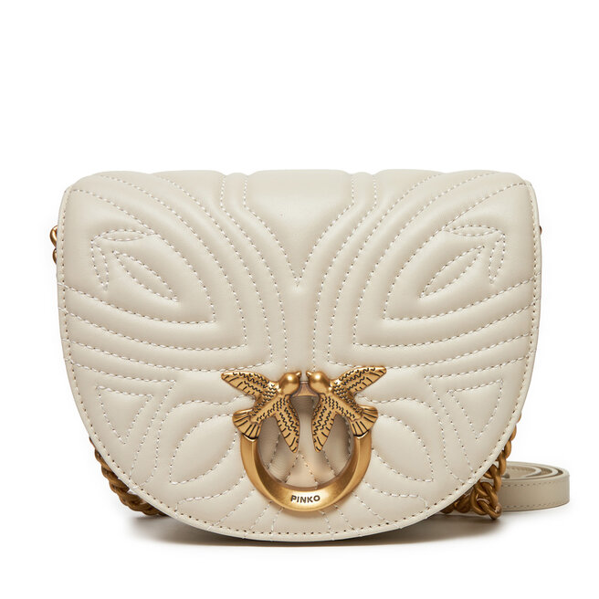 Torebka PINKO Love Round Click Mini PE 24 PLTT 101969 - Écru