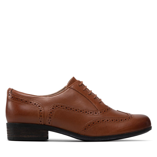 Clarks zapatos Oxford Clarks Hamble Oak 203506744 Dark Tan Leather
