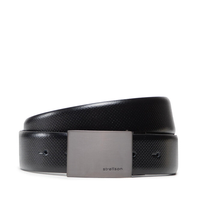 Strellson Мъжки колан Strellson 3175 Black/Black 001