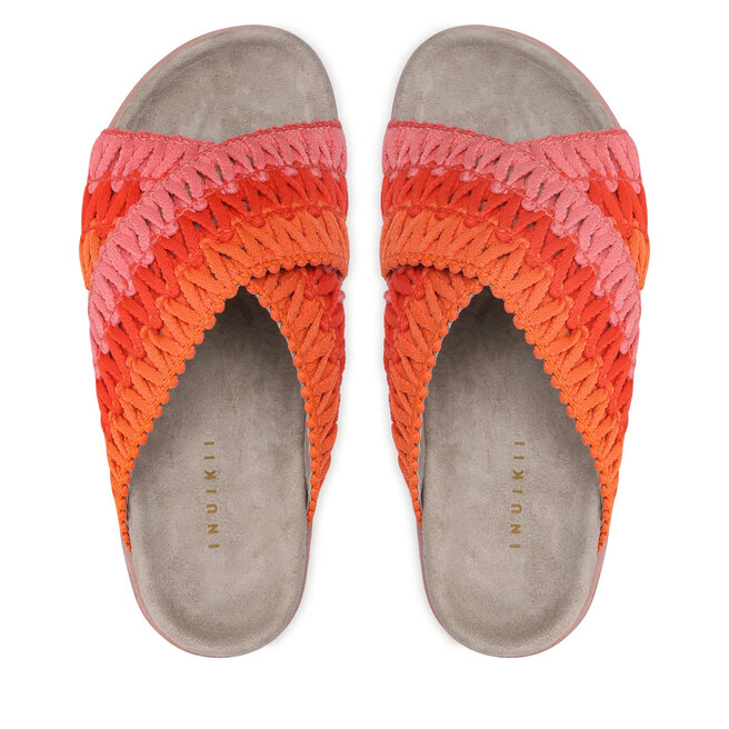 Inuikii Чехли Inuikii Knitted Crossed 70104-087 Orange