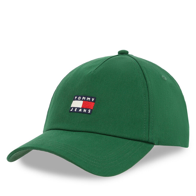 Czapka z daszkiem Tommy Jeans Tjm Linear Logo Cap - Zielony