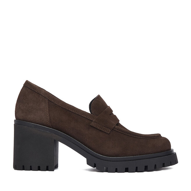 Loafersy Badura GATE-25820LM Brązowy ciemny - kobiece