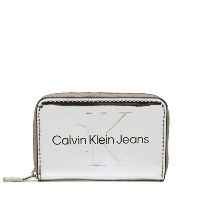 Steve Madden Portafoglio Piccolo Con Cinturino Da Polso, Doppia Zip, Nero, 15,9x10,2x3,8 Cm