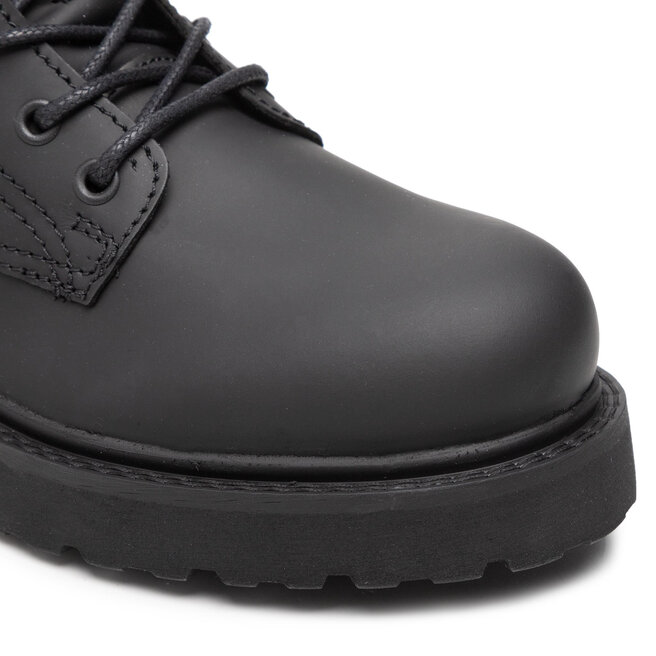 Tommy Jeans Turistická obuv Tommy Jeans Short Lace Up Leather Boot EM0EM01040 Black BDS
