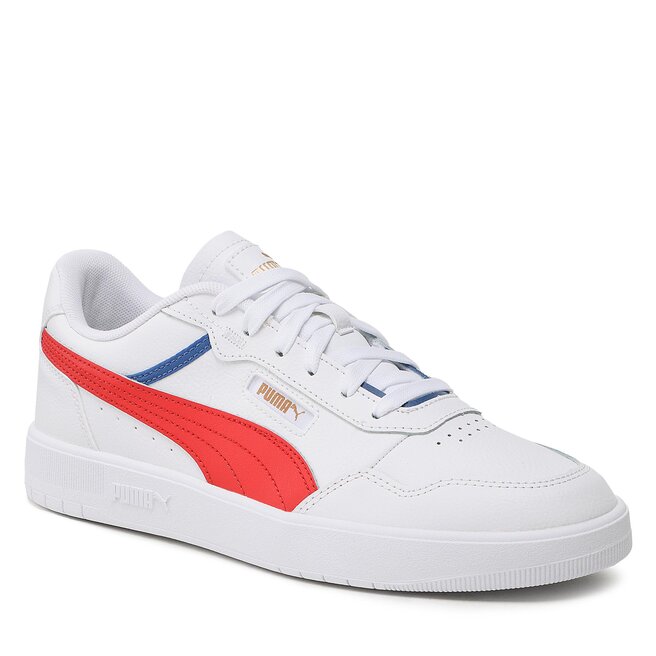 Sneakers Puma Court Ultra 389368 03 White/For All Time Red/Gold 389368 imagine noua gjx.ro