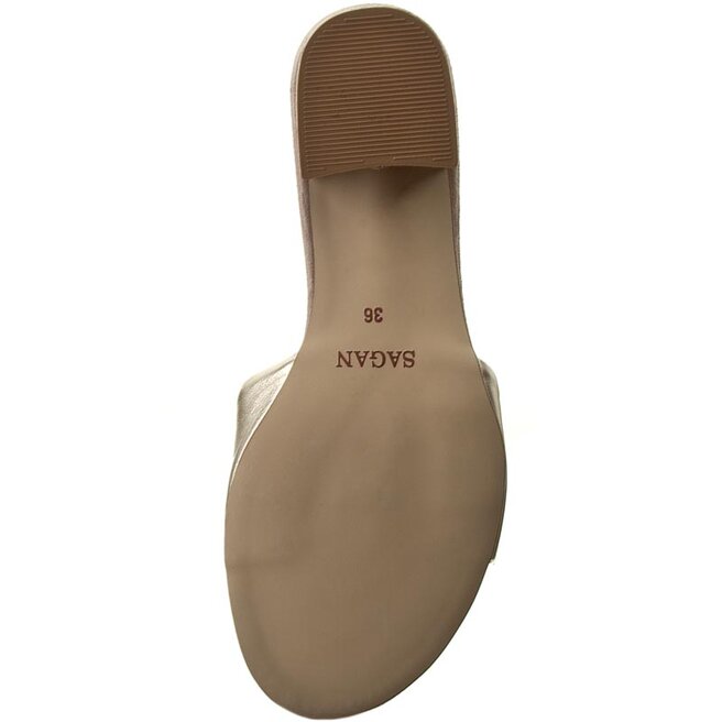 Klapki Sagan 2709 Złoty