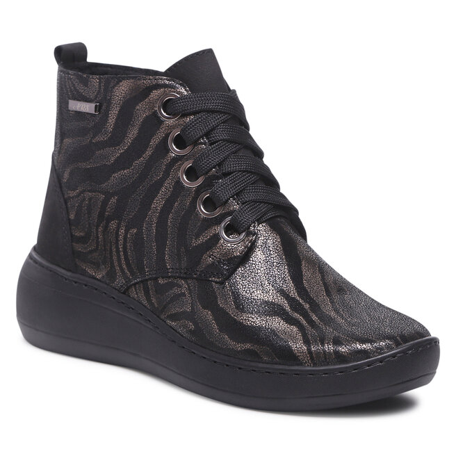Botine Waldi 1059 Czarne Złote Fale C92 1059 imagine noua