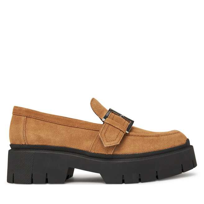 Loafersy HUGO - Beżowy