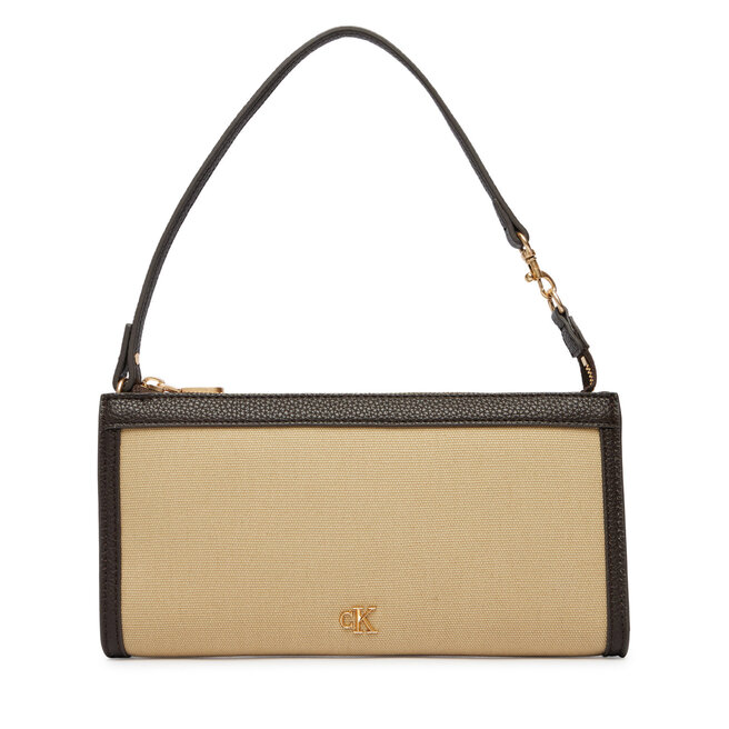 Torebka Calvin Klein Ck Canvas Convertible Pouch LV04F1126G Beżowy -
