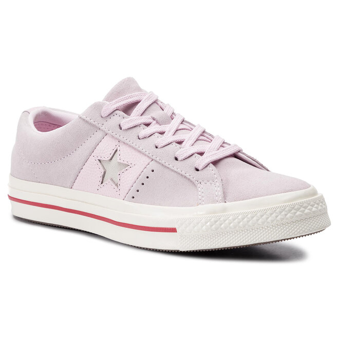 de tenis Converse One Star Ox 163194C Pink Foam/Enamel Red/Egret 1 • Www.zapatos.es