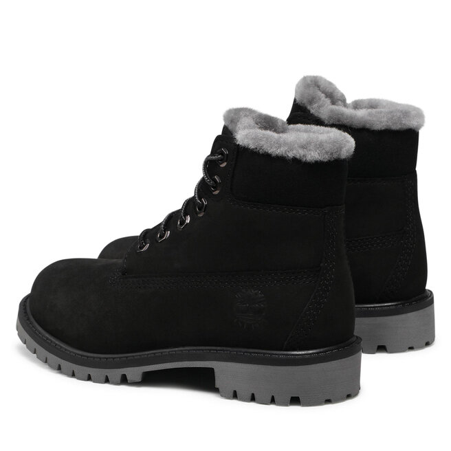 Timberland Turistická obuv Timberland 6 In PrmWpShearling TB0A2N1U0011 Black Nubuck