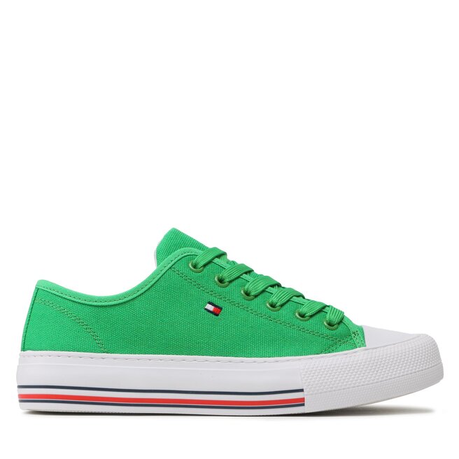 Sneakers Tommy Hilfiger Low Cut Lace-Up Sneaker T3A9-32677-0890 Green 405