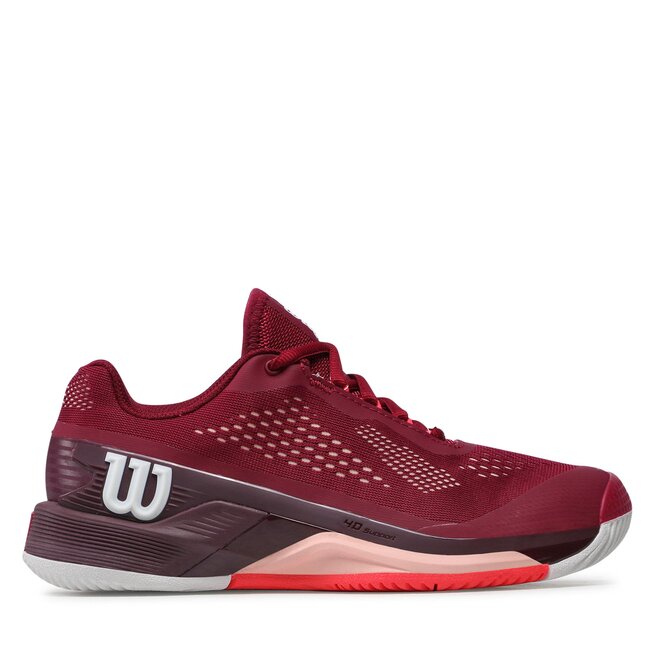 Wilson Pantofi Wilson Rush Pro 4.0 W WRS330680 Beet Red/White/Tropical Peach