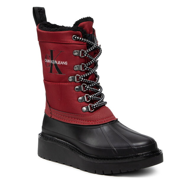 Sniego batai Calvin Klein Jeans Plus Mid Laceup Rainboot YW0YW00430  Raspberry Juice XKC • Www.eavalyne.lt