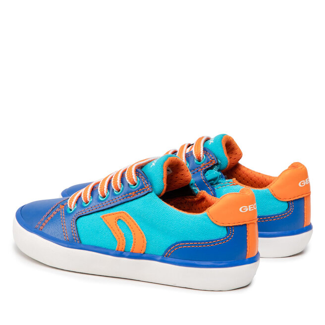 Geox Сникърси Geox J Gisli B. D J155CD 010FE C0573 S Lt Blue/Orange