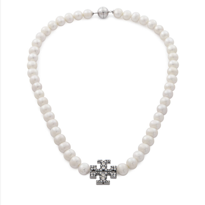 Naszyjnik Tory Burch Kira Pearl - Biały