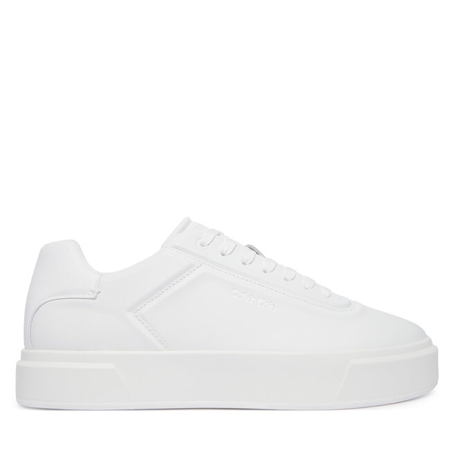 Sneakersy Calvin Klein Basket Cups Oxf Lup Hf Lth YM0YM01452 Biały