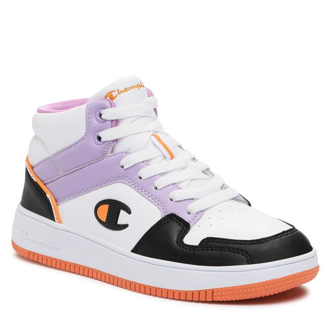 Champion Sneakersy Champion Rebound 2.0 Mid Mid Cut Shoe S11471-WW016 Wht/Violet/Black/Ora