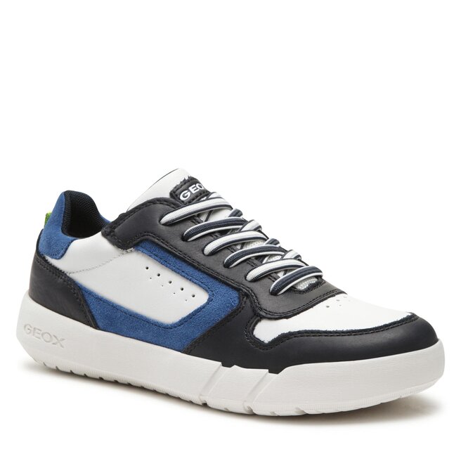 Sneakers Geox J Hyroo Boy J35GWA08554C0899 D White/Navy Boy imagine noua gjx.ro