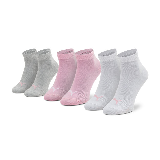 Puma 3 pár női bokazokni Puma Quarter 906978 08 Prism Pink