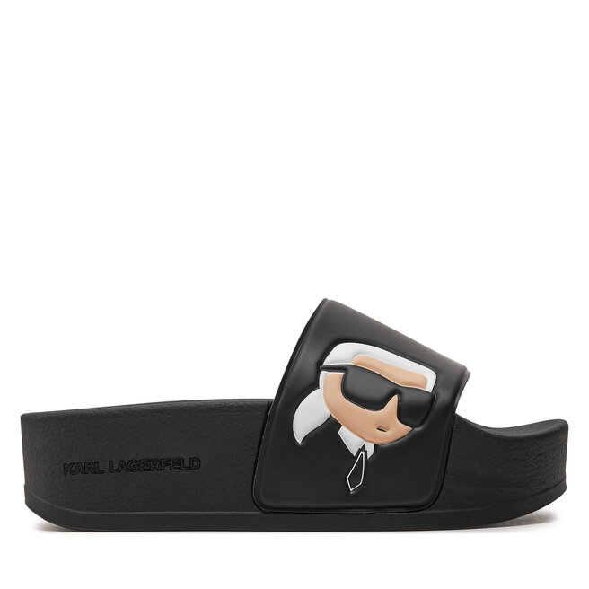 Klapki KARL LAGERFELD - Czarny