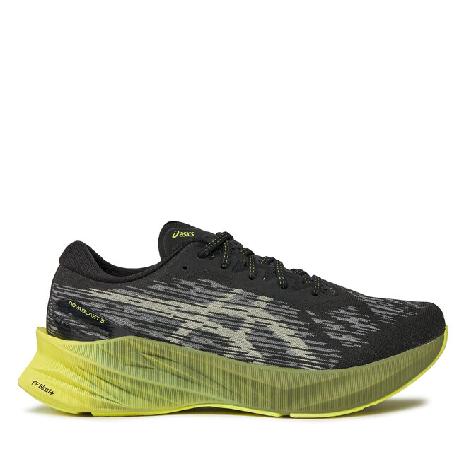 Asics Pantofi Asics Novablast 3 1011B458 Black/Dried Leaf Green 005
