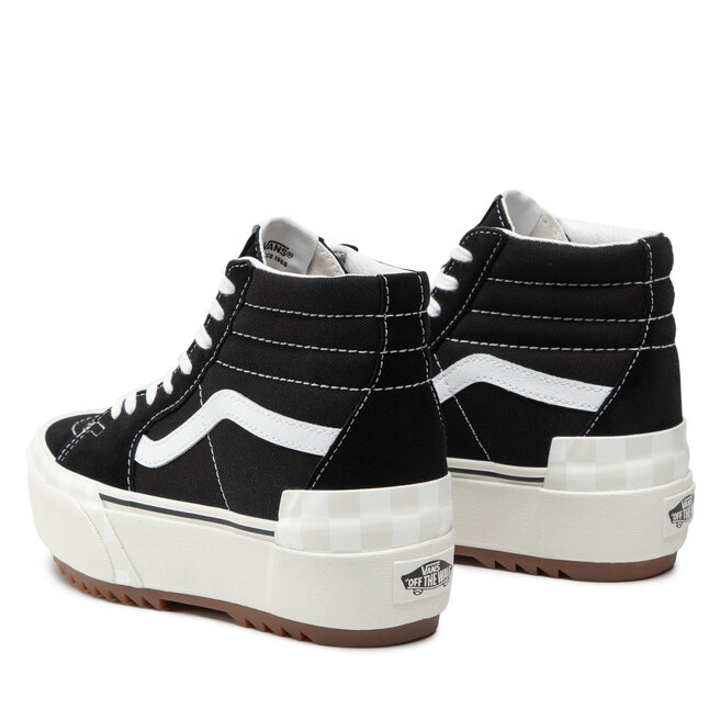 Vans Сникърси Vans Sk8-Hi Stacked VN0A4BTW5ZN1 (Suedecanvas)Blkblncdbinc